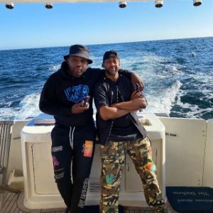 Darius Creston McCrary's pet dog pl, playing in the park 